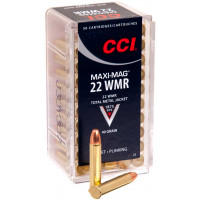 Патрон нарізний CCI 22WMR Maxi Mag TMJ 40GR (2,59 г)