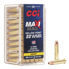 ПАТРОН НАРІЗНИЙ CCI MAXI-MAG AMMO HP 22WMR 2,6 ГР (40GR)