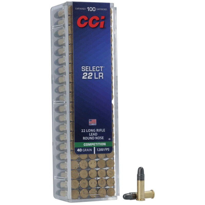 ПАТРОН НАРІЗНИЙ CCI SELECT AMMO 22LR 2,59ГР (40GR)