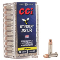 Патрон нарезной CCI STINGER 22LR,CPHP,32GR (2,07 г)