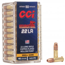 ПАТРОН НАРІЗНИЙ CCI VELOCITOR 22LR 40GR(2,6 Г)