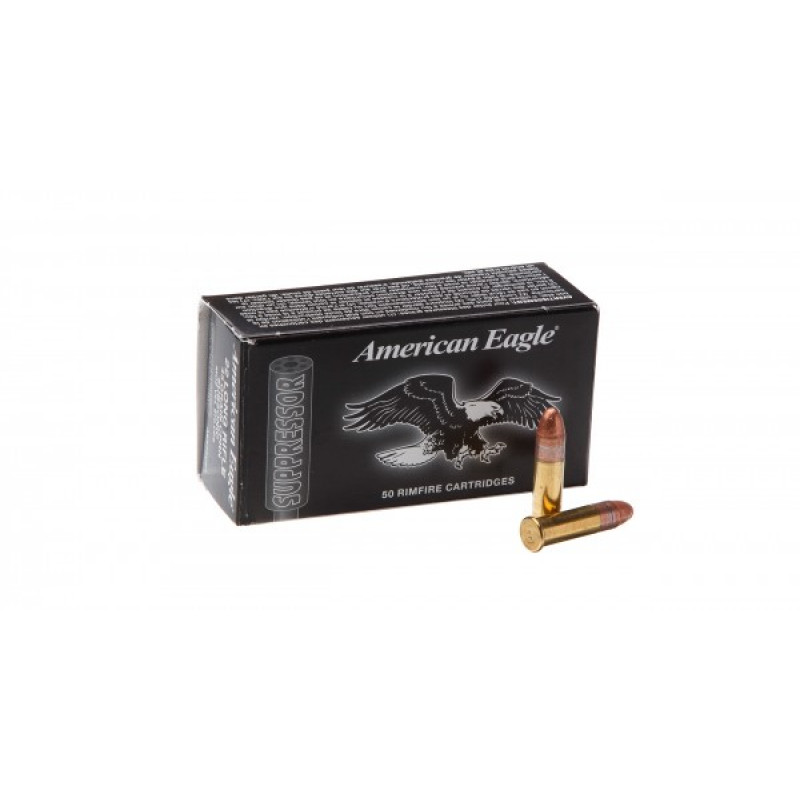 ПАТРОН НАРІЗНИЙ FEDERAL AMERICAN EAGLE SUPRESSOROPT 22LR SOLID 2,92ГР (45GR)