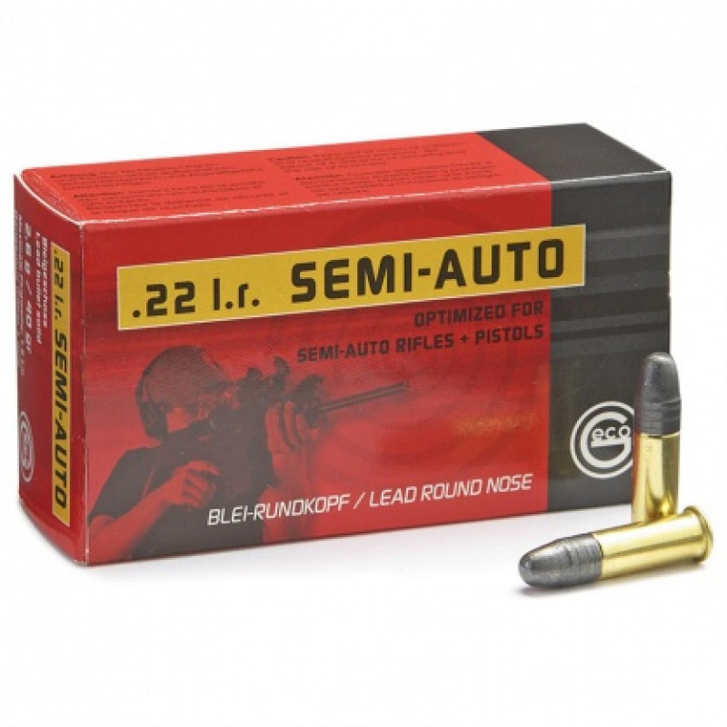 Патрон GECO Semi-Auto кал .22 LR куля BR маса 40 гр (2.6 м)