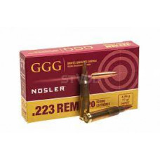 ПАТРОН НАРІЗНИЙ GGG K.223REM 77GR (4.99 Г.), HPBT NOSLER, 20ШТ./700ШТ
