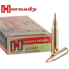 Патрон Hornady Varmint Express кал. .223 Rem куля V-Max маса 3,56 г/55 гран