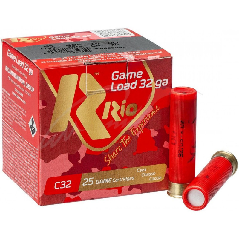 Патрон RIO Load Game кал. 32/65 дріб № 00 (4,5 мм)