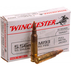 Патрон нарізний Winchester k.223 Rem FMJ 55Gr (3,56 г)