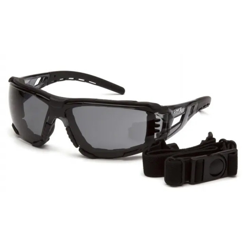 Окуляри захисні з ущільнювачем Pyramex Fyxate (gray) H2MAX Anti-Fog