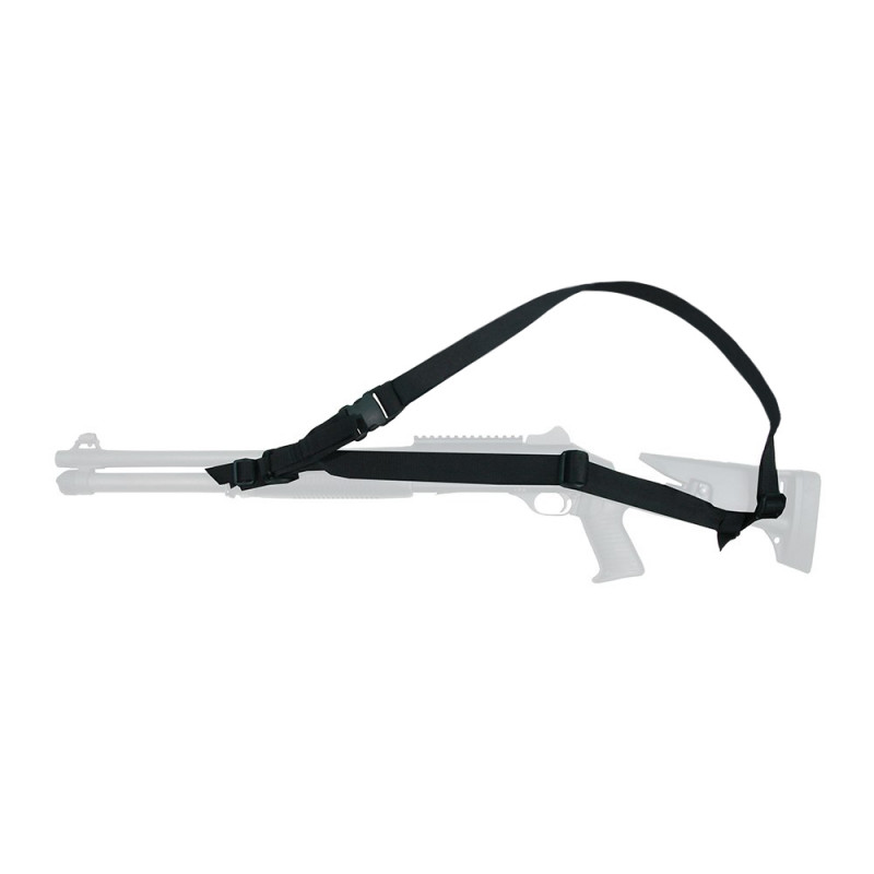 Збройовий ремінь тактичний триточковий DANAPER Silent Sling Black 3301099