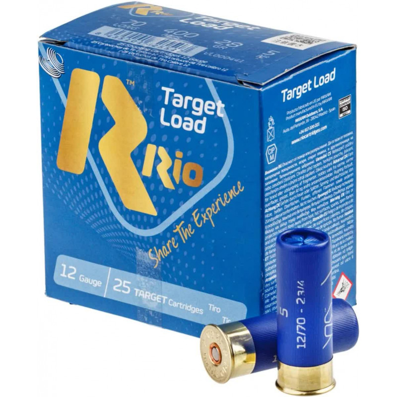 Патрон RIO Star Team EVO Training кол. 12/70 дробь №5 (3 мм) навеска 28 г