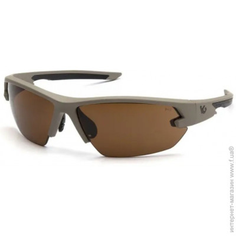 Захисні окуляри Venture Gear Tactical Semtex 2.0 Tan (bronze) Anti-Fog, коричневі в пісочній оправі