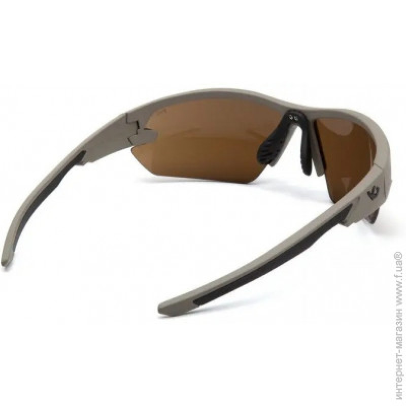 Захисні окуляри Venture Gear Tactical Semtex 2.0 Tan (bronze) Anti-Fog, коричневі в пісочній оправі