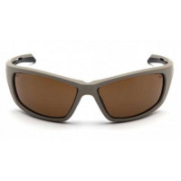 Окуляри захисні Venture Gear Tactical Howitzer Tan (bronze) Anti-Fog, коричневі в пісочній оправі