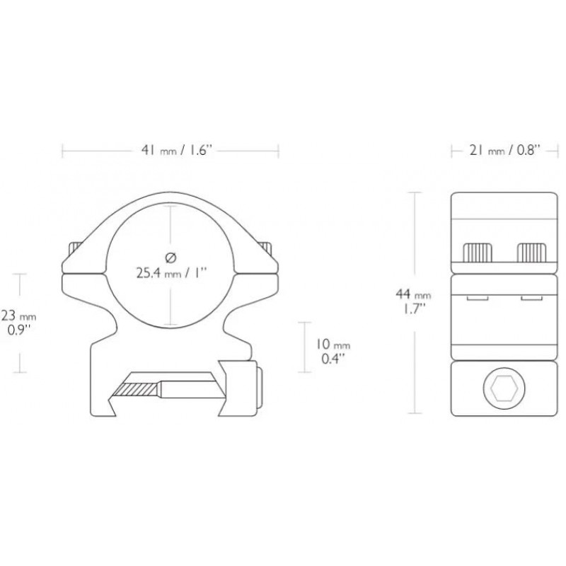 Кольца Hawke Match Mounts. d - 25.4 мм. Medium. Weaver/Picatinny Кольца Hawke Match Mounts. d - 25.4 мм. Medium. Weaver/Picatinny