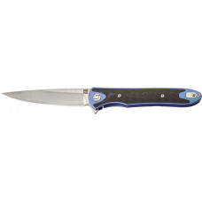 Ніж Artisan Shark Damascus Titanium Blue