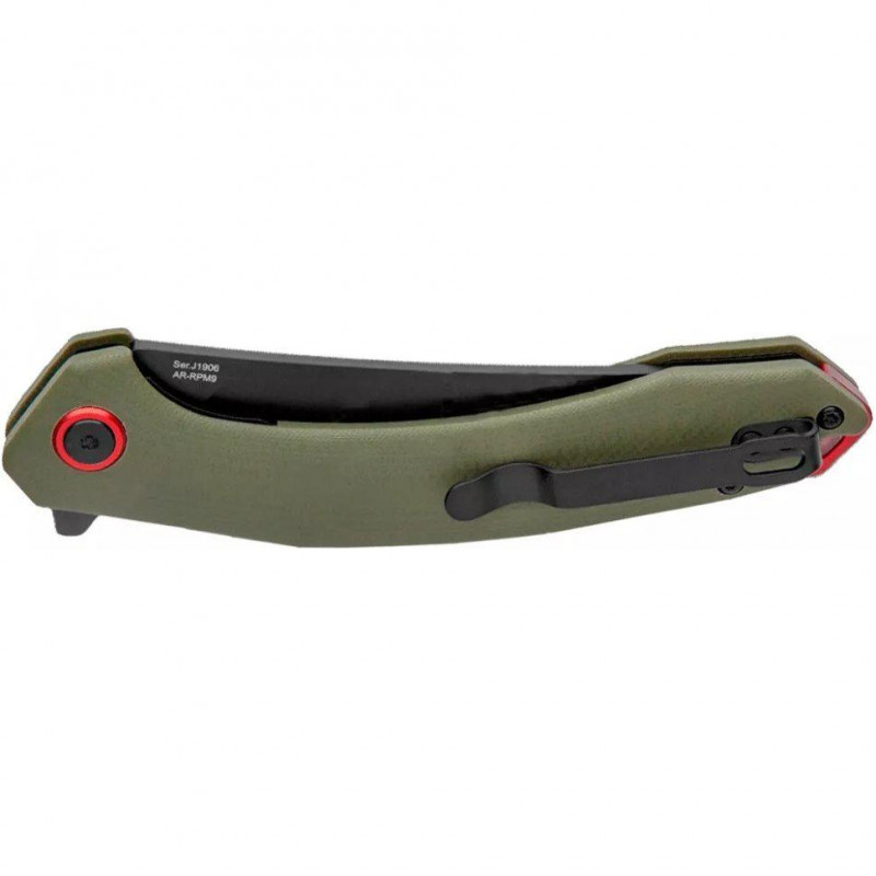 Ніж CJRB Gobi Black Blade Green