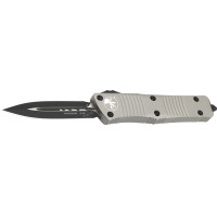 Нож Microtech Troodon Double Edge Black Blade Titanium grey