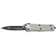 Ніж Microtech Troodon Double Edge Black Blade Titanium grey