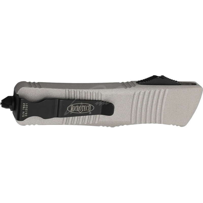 Ніж Microtech Troodon Double Edge Black Blade Titanium grey