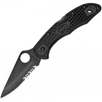 Ніж Spyderco Delica4 Black Blade