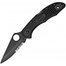 Ніж Spyderco Delica4 Black Blade