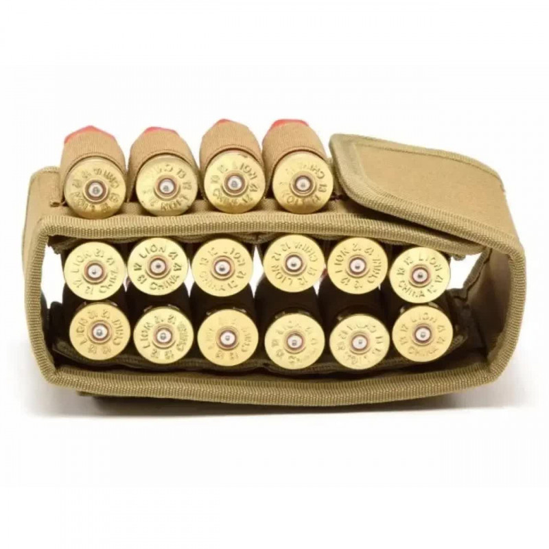 Підсумок патронташ 16 шт для набоїв калібра 12,16,20 з кріпленням Molle та Velcro