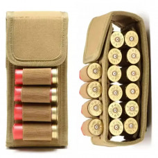 Подсумок патронташ 16 шт для патронов калибра 12,16,20 с креплением Molle и Velcro
