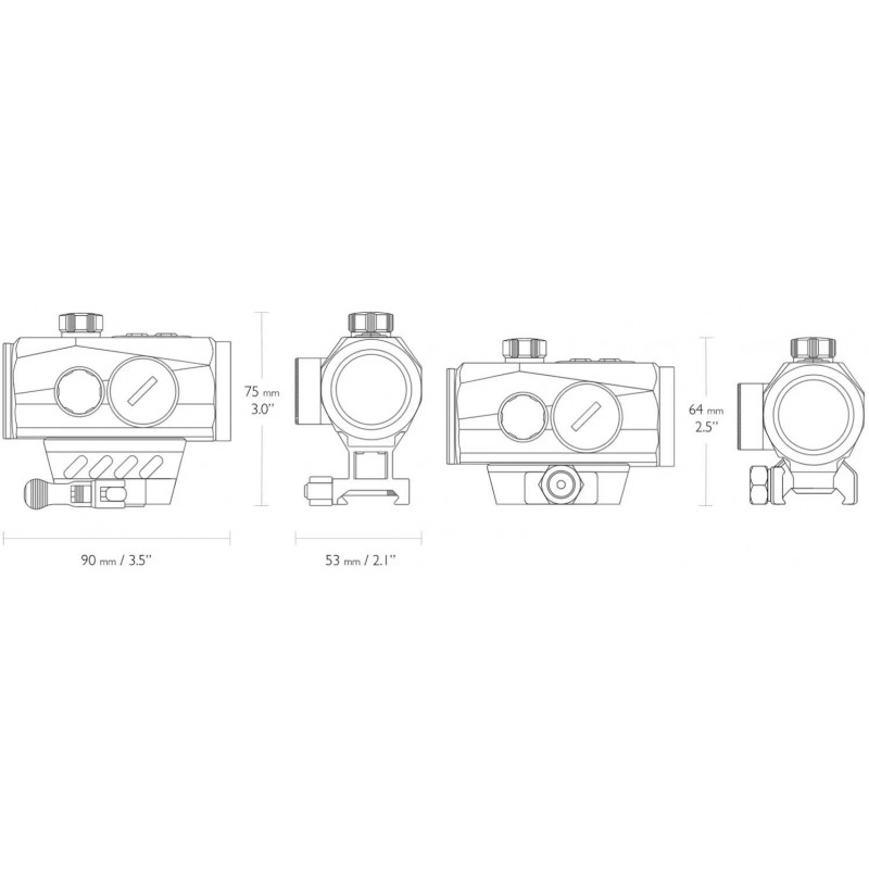 Прицел коллиматорный Hawke Endurance RD 1x30 3 МОА Weaver
