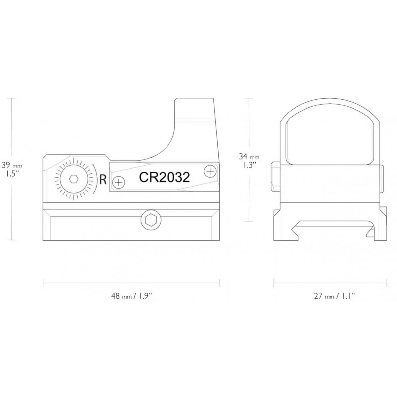 Приціл коліматорний Hawke Micro Reflex Sight 3 MOA Weaver
