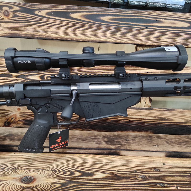 Карабін нарізний RUGER PRECISION RIFLE кал 308 WIN 24'', приціл Swarovski 3.5-18x44 Z5 P L 4A-300, сошки комплект б/в