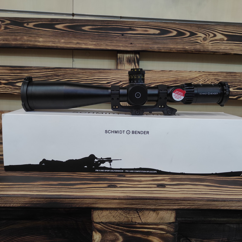 Оптичний приціл Schmidt & Bender 5-25x56 PM II LP, моноблок Reptilia б/в