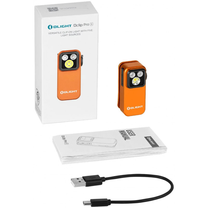 Фонарь Olight Oclip Pro S Orange