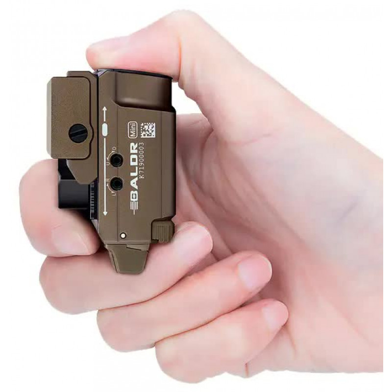 Фонарь с ЛЦВ Olight Baldr Mini Green Laser Desert Tan