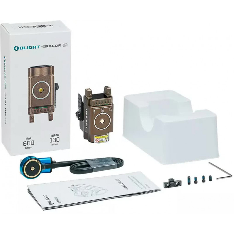 Фонарь с ЛЦВ Olight Baldr Mini Green Laser Desert Tan