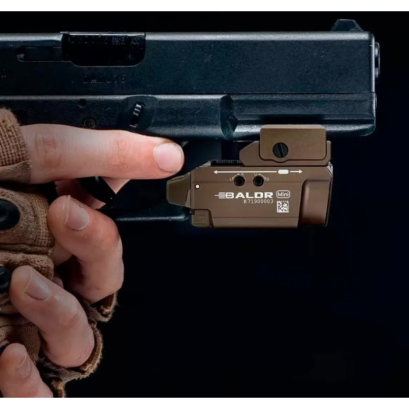 Фонарь с ЛЦВ Olight Baldr Mini Green Laser Desert Tan