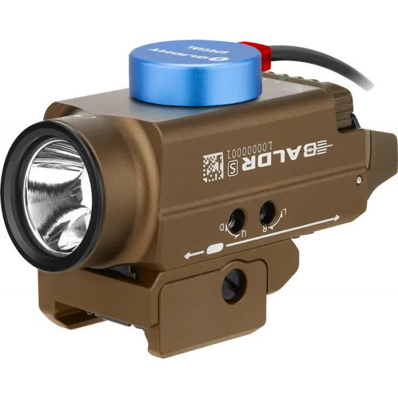 Фонарь с ЛЦВ Olight Baldr S Green Laser Desert Tan