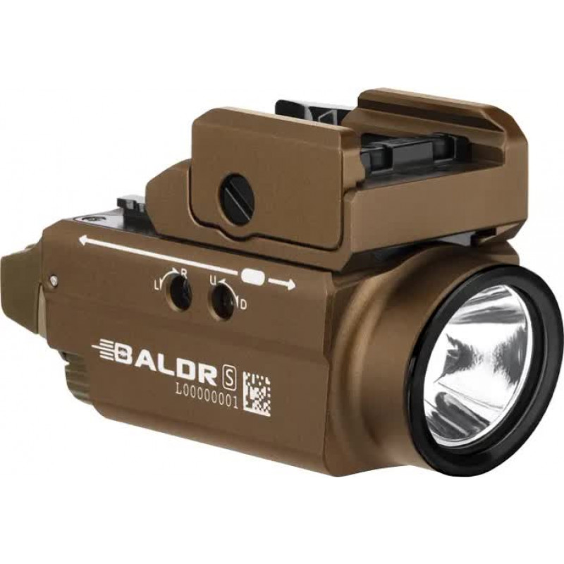 Фонарь с ЛЦВ Olight Baldr S Green Laser Desert Tan