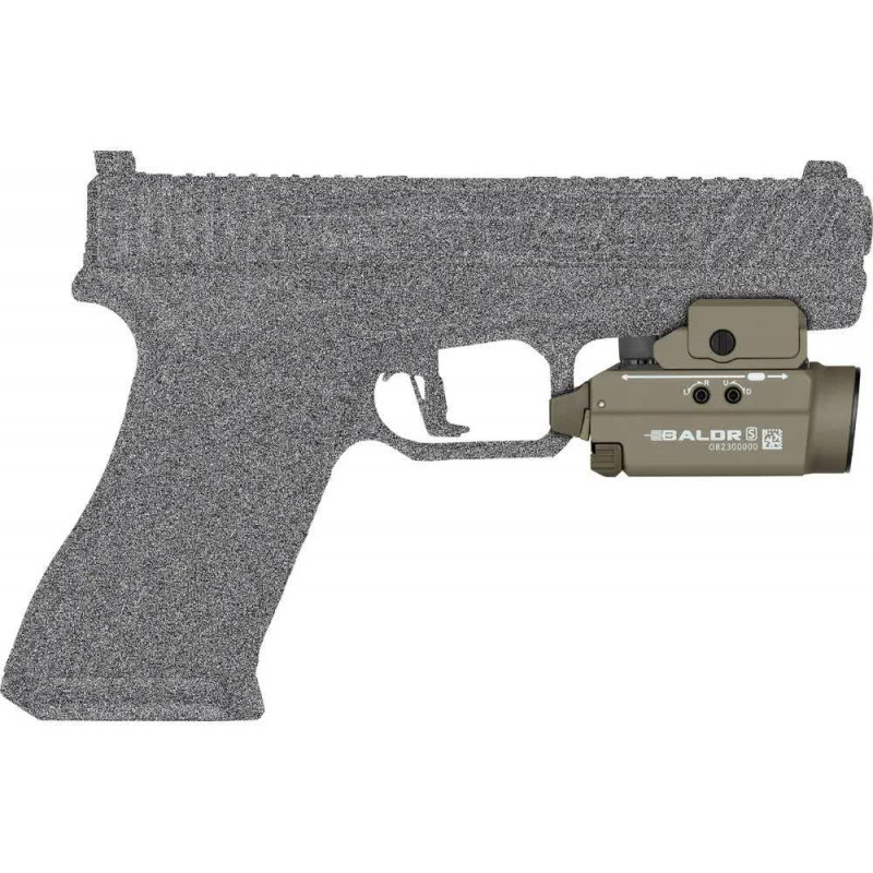 Фонарь с ЛЦВ Olight Baldr S Green Laser Flat Dark Earth