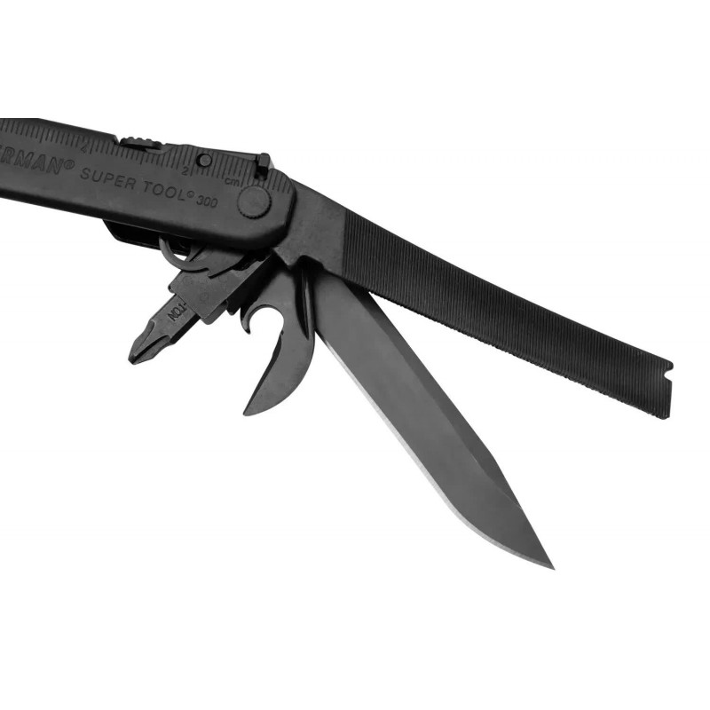 Мультитул Leatherman Super Tool 300M Black, нейлон. чехол MOLLE, sight adjuster