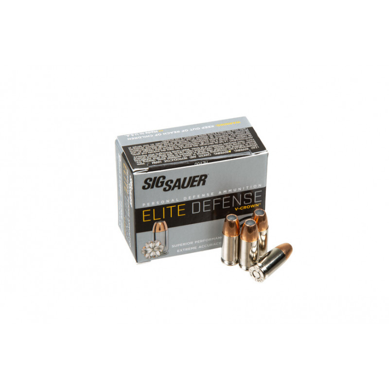 Патрон нарезной Sig Sauer 9х19 Luger Elite V-Crown JHP 124Gr (8,04 г) Патрон нарезной Sig Sauer 9х19 Luger Elite V-Crown JHP 124Gr (8,04 г)