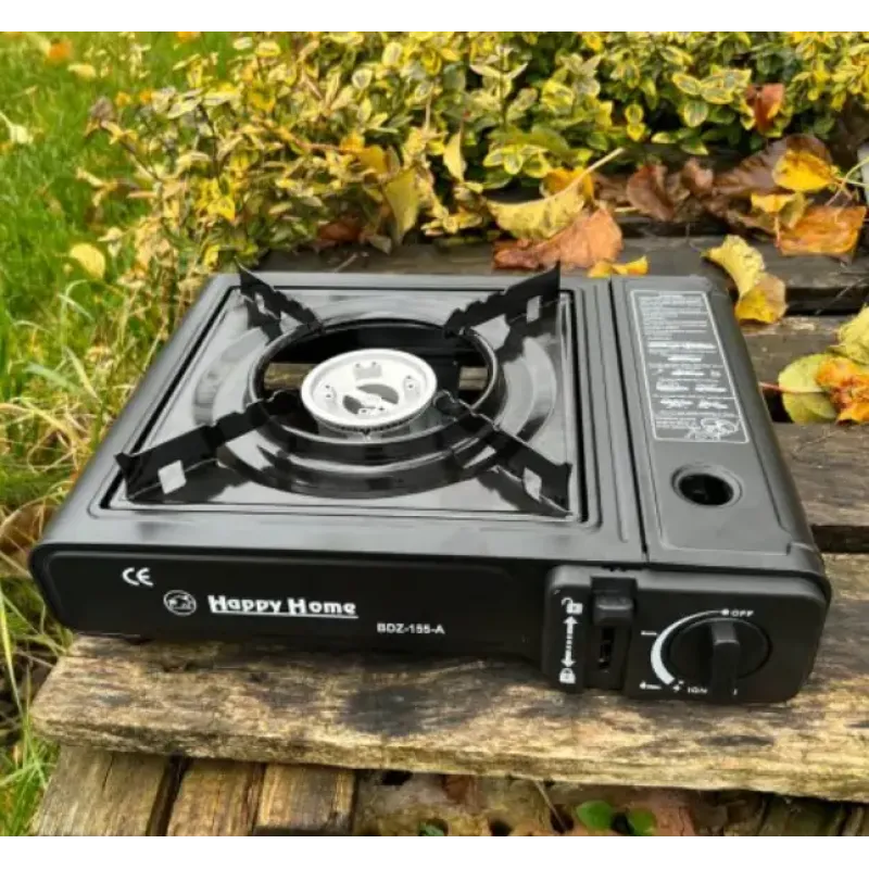 Портативная туристическая газовая плита с пьезоподжигом Happy Home BDZ-155-A