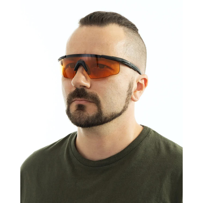 Окуляри балістичні Wiley X Saber Advanced. 2 лінзи (Grey/Rust) оправа Black