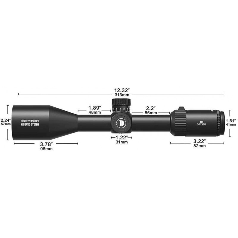 Приціл Discovery Optics MS 3-9x50 IR (25.4 мм, підсвічування)