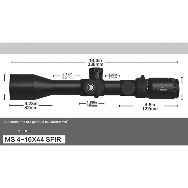 Приціл Discovery Optics MS 4-16X44 SFIR SFP-MOA (30 мм, підсвічування)