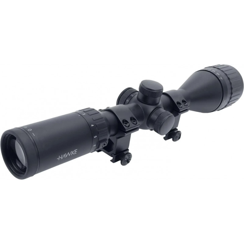 Прицел оптический Hawke Fast Mount 3-12x50 AO сетка Mil Dot с подсветкой. Кольца на Weaver