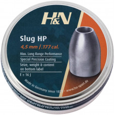 Кулі пневматичні H&N Slug HP кал. 4,5. Вага - 0,65 г. 400 шт/уп