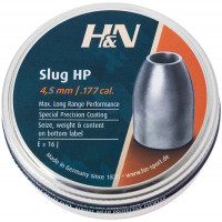 Кулі пневматичні H&N Slug HP кал. 4.5 мм. Вага - 0,84 г. 350 шт/уп