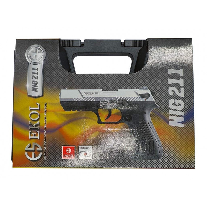 Пистолет стартовый EKOL Nig 211 Black