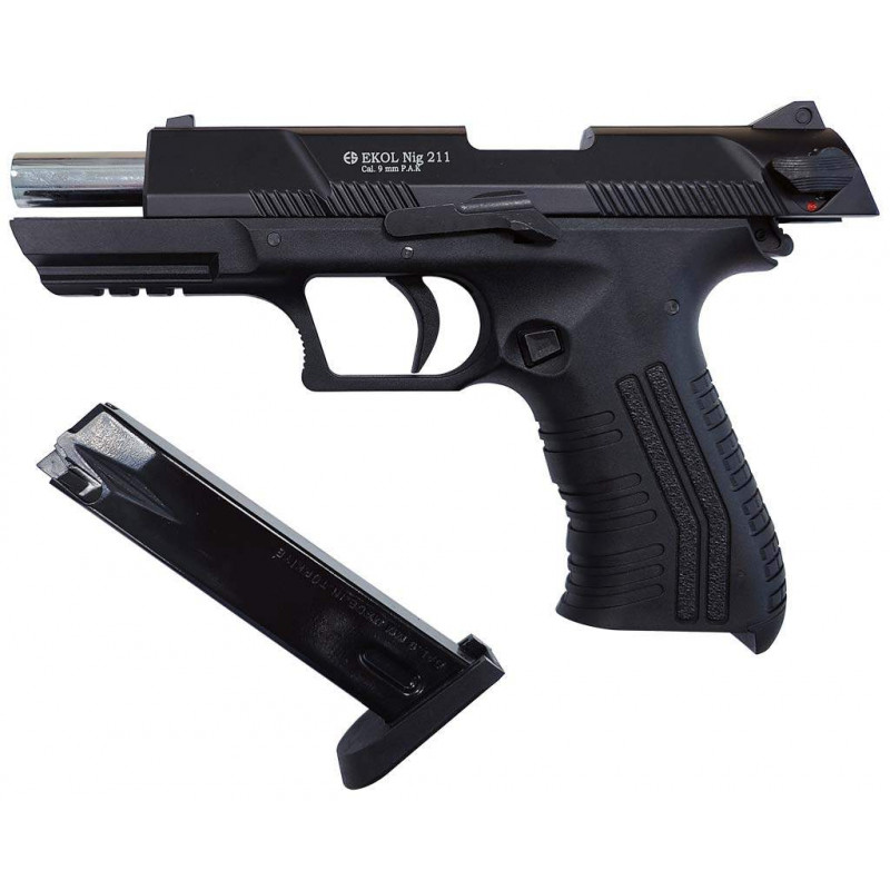 Пистолет стартовый EKOL Nig 211 Black