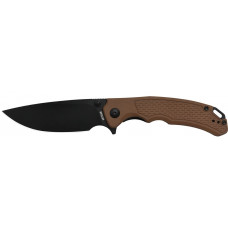 Нож Artisan Tradition V2 Black Blade Brown